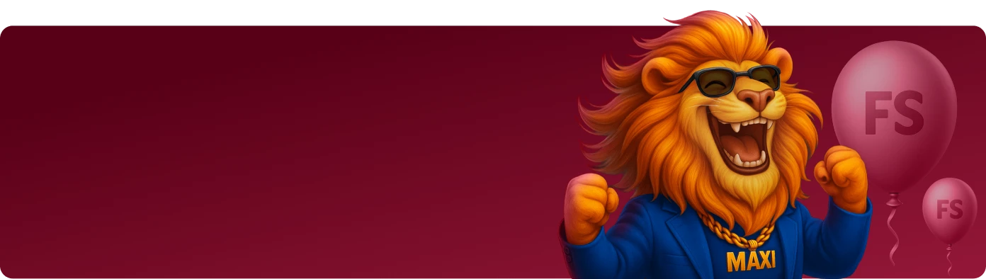 MaxiSpin leeuw bij een free spins promotie